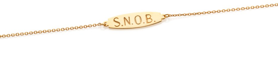 S.N.O.B. Necklace; Jewelry