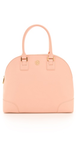 Tory Burch Robinson Dome Satchel, in Baby Pink!