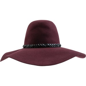 burgundy hat